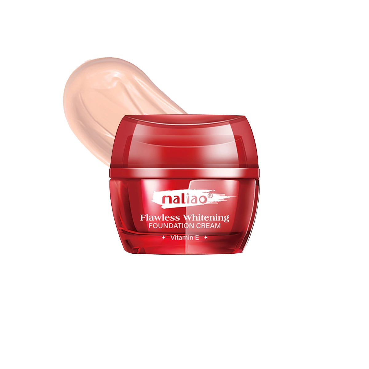 Maliao Flawless Whitening Foundation Cream with Vitamin E - Smooth Radiant Skin